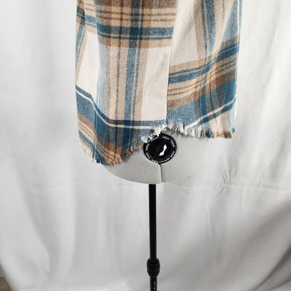 Blue B Collection Plaid Button-Up Flannel Jacket M - Picture 11 of 15